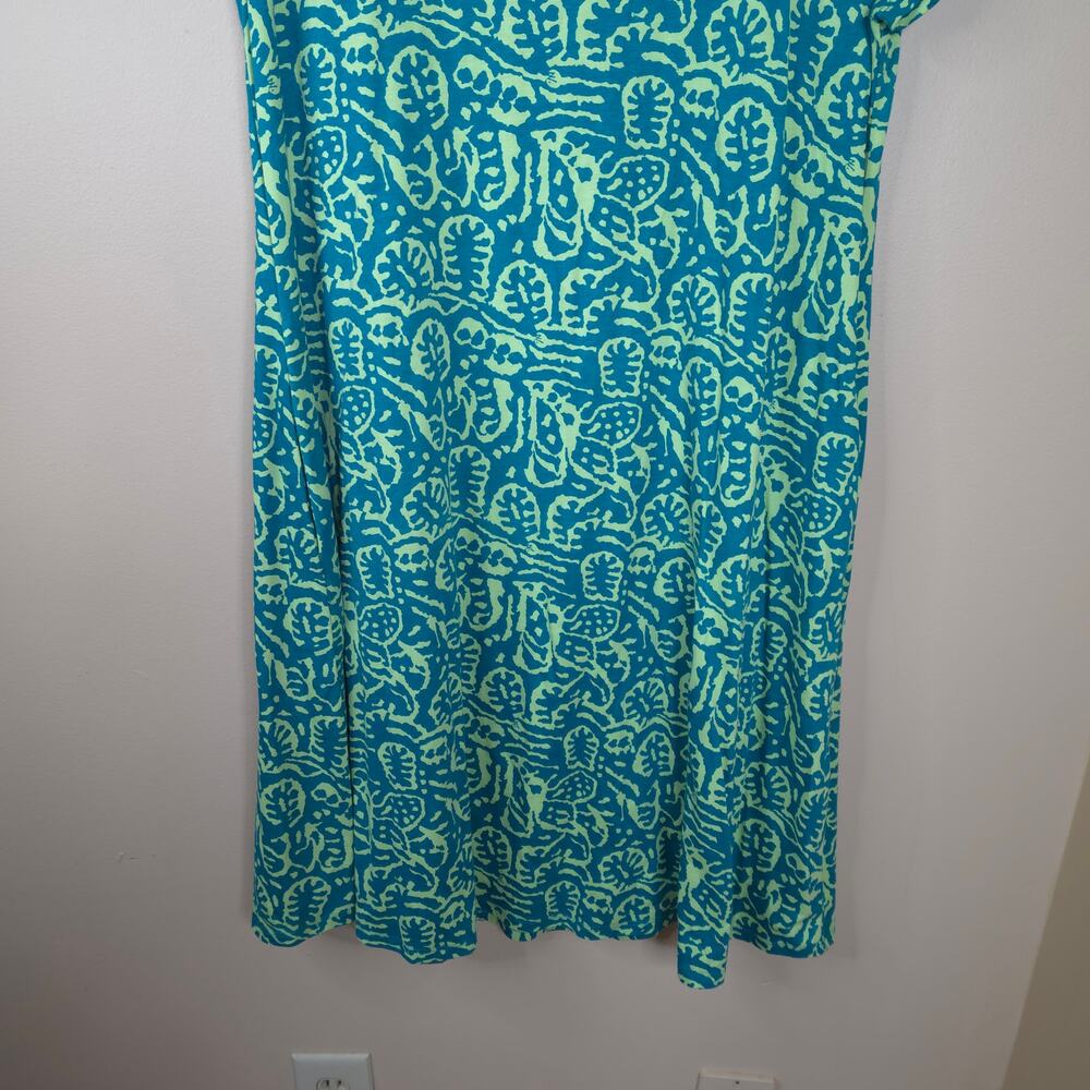 Soft Surroundings Short Santiago Gaia Dress in Tropical Green Size XL - Picture 3 of 8